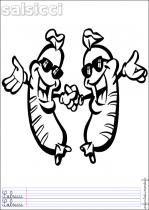 coloriage-saucisses-1